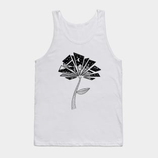 Abstract Flower Tank Top